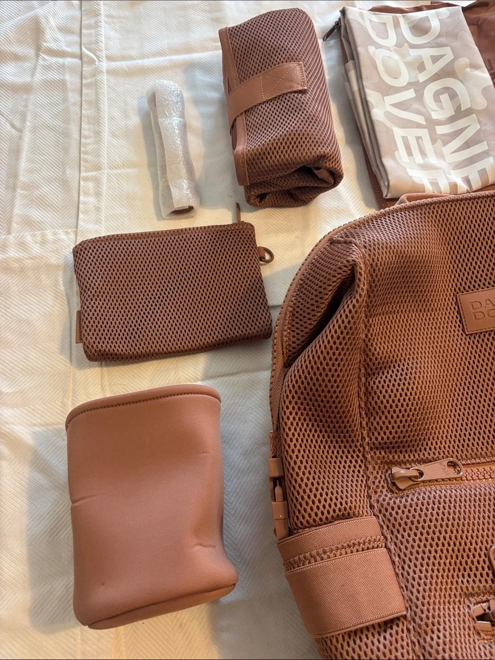 NEW Dagne Dover Diaper Backpack Warm Dust Air Mesh